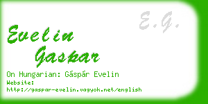 evelin gaspar business card